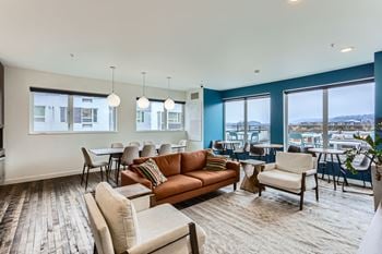 Community clubroom with chef's kitchen